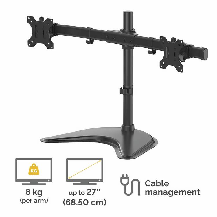 Fellowes Seasa dual monitor arm for 27 inch - British product