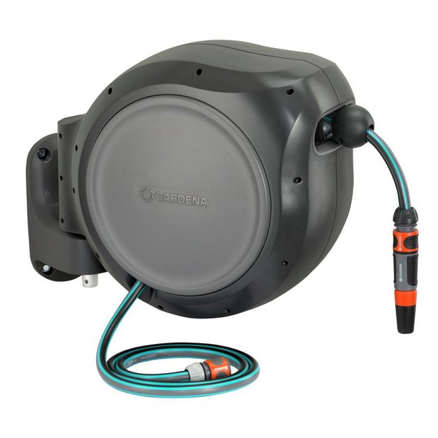 GARDENA auto rewind wall mountable hose box 25m - British product