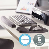 Fellowes memory foam keyboard wrist rest black (British brand)
