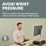 Fellowes Breyta keyboard wrist rest black, imported from the UK