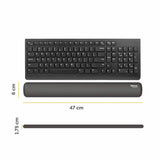Fellowes Breyta keyboard wrist rest black, imported from the UK