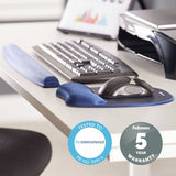Fellowes keyboard wrist rest blue (British brand)