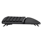 Trust ergonomic wireless keyboard black, UK version
