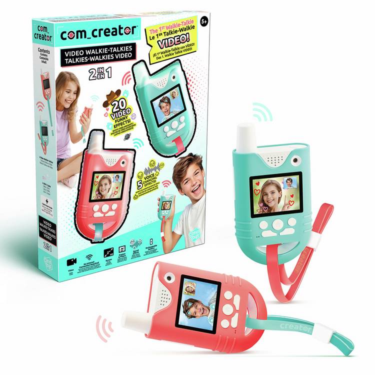 Com Creator video walkie talkies toy for kids, imported from the UK