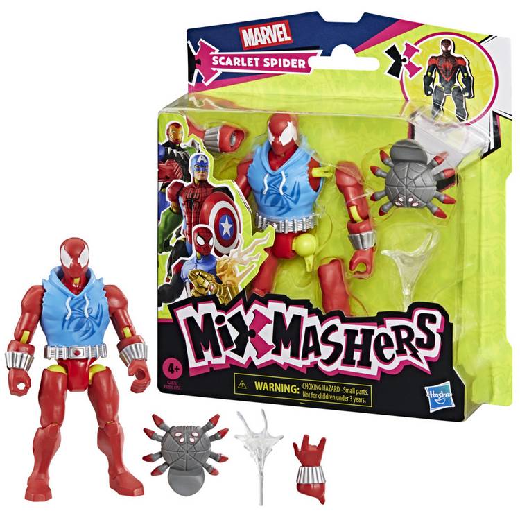 MixMashers Marvel Spider-Man 5-inch action figures (British brand)
