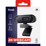 Trust 2K QHD webcam with privacy shutter, imported from the UK
