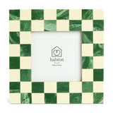 Habitat checkered green resin picture frame 5x5 inches (British brand)