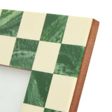 Habitat checkered green resin picture frame 5x5 inches (British brand)