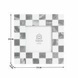 Habitat checkered green resin picture frame 5x5 inches (British brand)