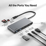 Belkin 7 Port USB-C Hub with HDMI and SD slot, imported from the UK