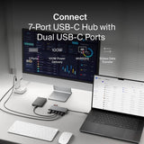 Belkin 7 Port USB-C Hub with HDMI and SD slot, imported from the UK