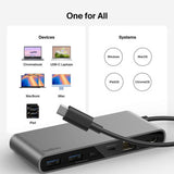 Belkin 8-port USB-C hub with multiple ports, imported from the UK
