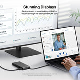 Belkin 8-port USB-C hub with multiple ports, imported from the UK