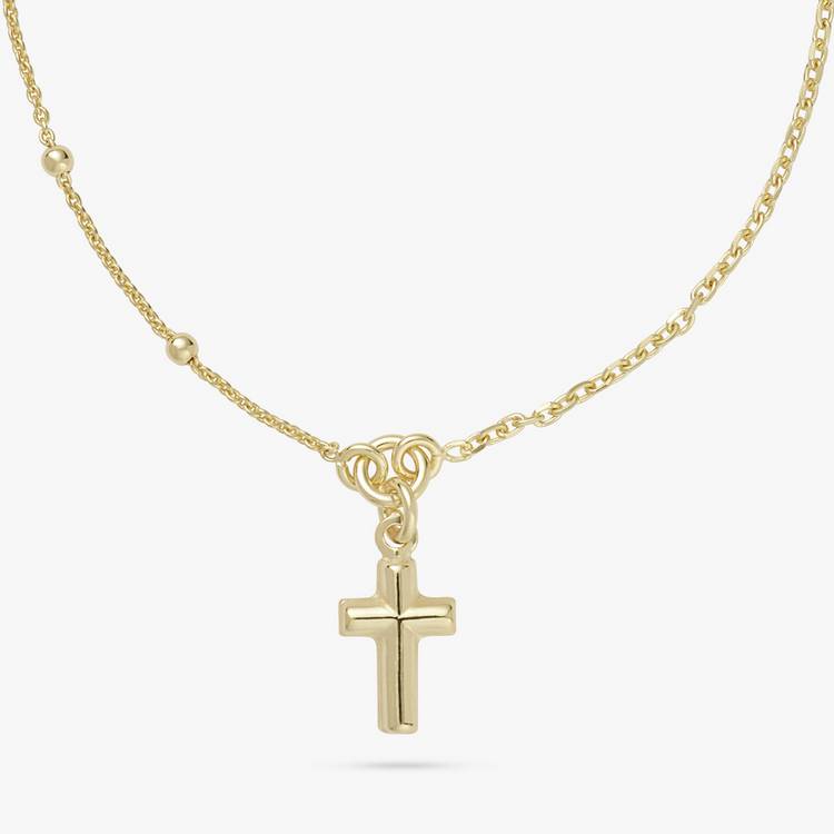 Revere cross bracelet 9ct gold plated sterling silver, UK version