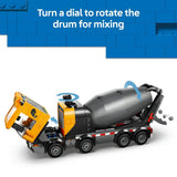 LEGO City Cement Mixer Truck construction toy 371 pieces 9 cm high, imported from the UK