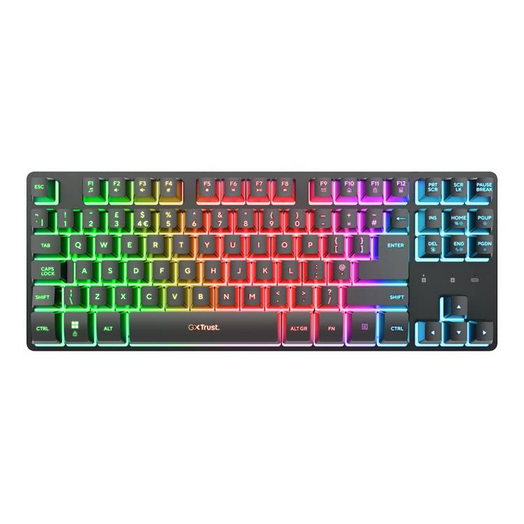GXTrust 831 Thado TKL Black gaming keyboard, imported from the UK