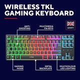 GXTrust 831 Thado TKL Black gaming keyboard, imported from the UK