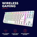 GXTrust 831 Thado TKL wireless gaming keyboard white, imported from the UK