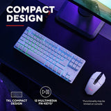 GXTrust 831 Thado TKL wireless gaming keyboard white, imported from the UK