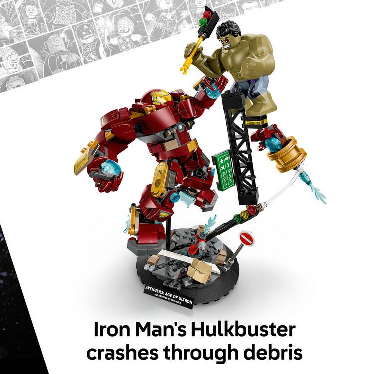 LEGO Marvel Hulkbuster vs Hulk building set, UK version