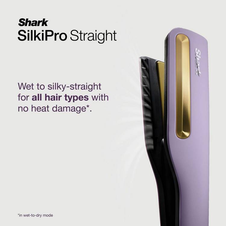 Shark SilkiPro Straight hair styler Plum Satin, UK version