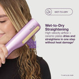 Shark SilkiPro Straight hair styler Plum Satin, UK version