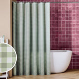 Argos Argos Home Country Gingham Shower Curtain - Sage Green - 180x180cm- Buy online at McGrocer