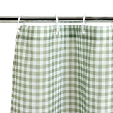 Argos Home gingham shower curtain in sage green - British product