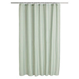 Argos Home gingham shower curtain in sage green - British product