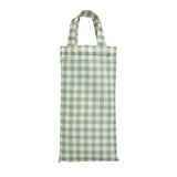 Argos Home gingham shower curtain in sage green - British product