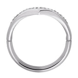 Revere 9ct white gold diamond wedding ring 0.10ct (British brand)