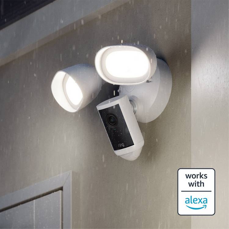 Ring Floodlight Cam Pro wired 4K security camera, imported from the UK