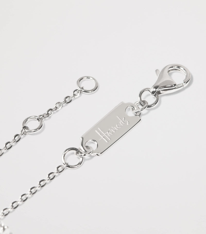 Harrods white gold diamond bracelet 0.60ct (British brand)