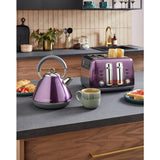 Morphy Richards purple pyramid kettle 1.5L, UK version