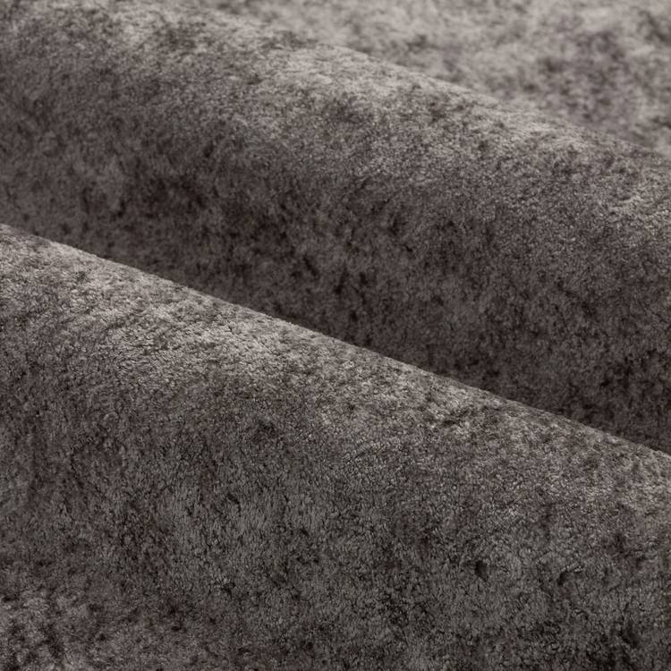 Paoletti Lustre Velvet eyelet curtains pewter 117x137cm - British product