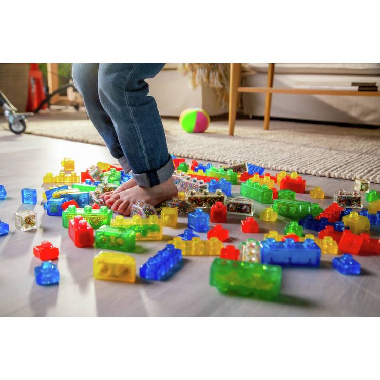 Jelly Blox Stash and Stack 2-in-1 soft sensory blocks - British product
