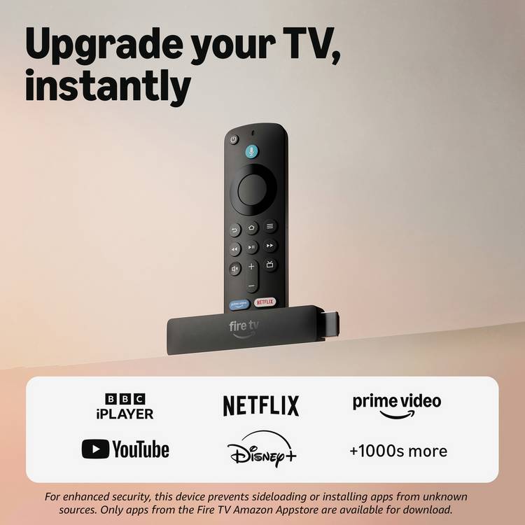 Amazon Fire TV Stick HD with Alexa remote 2026 - British product