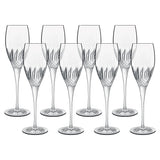 Luigi Bormioli crystal flute glasses 8 pack 220ml, UK version