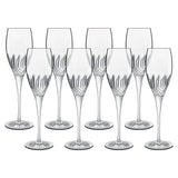 Luigi Bormioli crystal flute glasses 8 pack 220ml, UK version