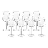 Luigi Bormioli crystal Bordeaux glasses 8 pack, imported from the UK