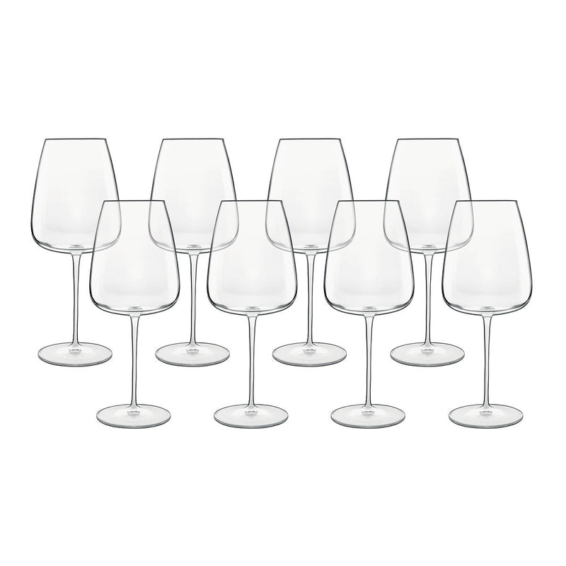 Luigi Bormioli crystal Bordeaux glasses 8 pack, imported from the UK