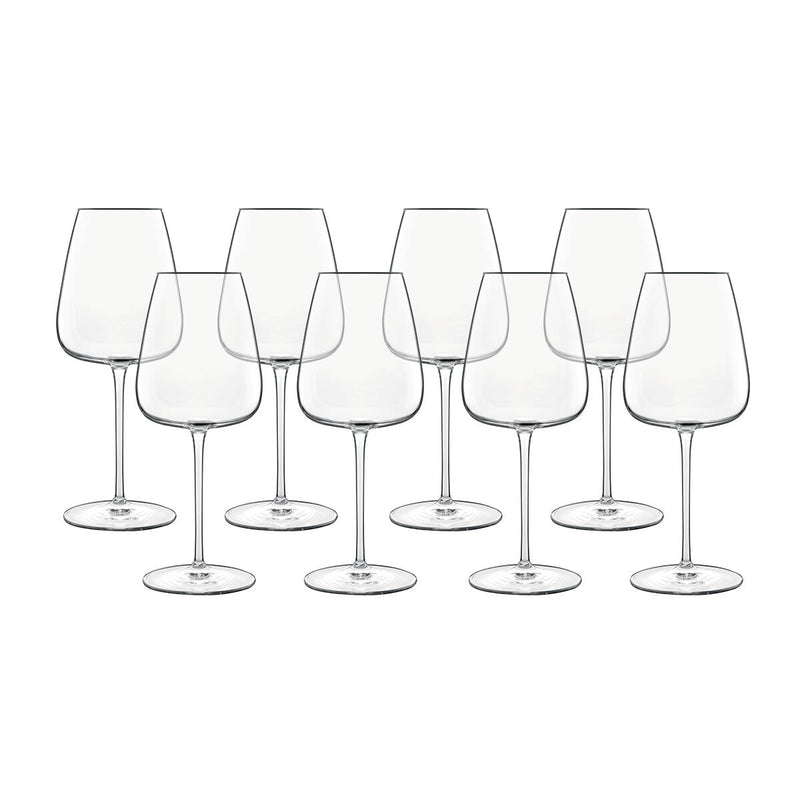 Luigi Bormioli Talismano crystal chardonnay glasses 450ml 8 pack, UK version