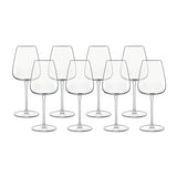 Luigi Bormioli Talismano crystal chardonnay glasses 450ml 8 pack, UK version