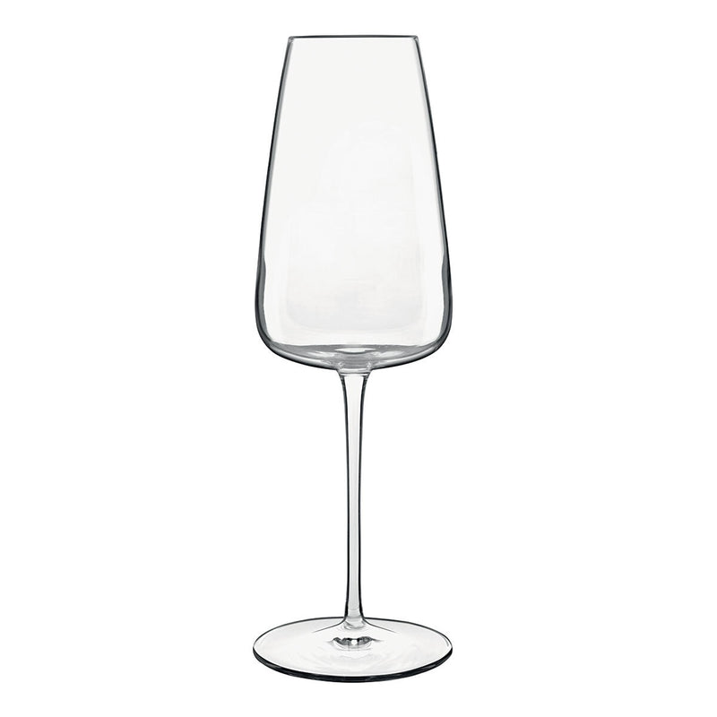 Luigi Bormioli Talismano crystal flute glasses 400ml 8 pack - British product
