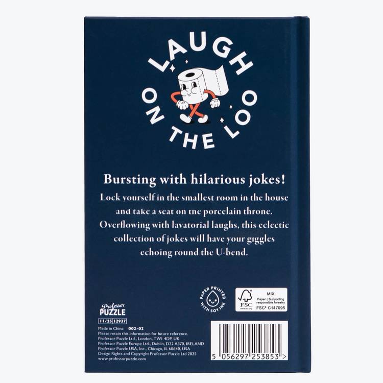Professor Puzzle Laugh On The Loo joke book compact (British brand)