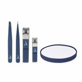 Aristocrat stainless steel grooming set with five tools, imported from the UK