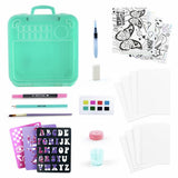 Art Lab watercolour case with paints and tools - British product