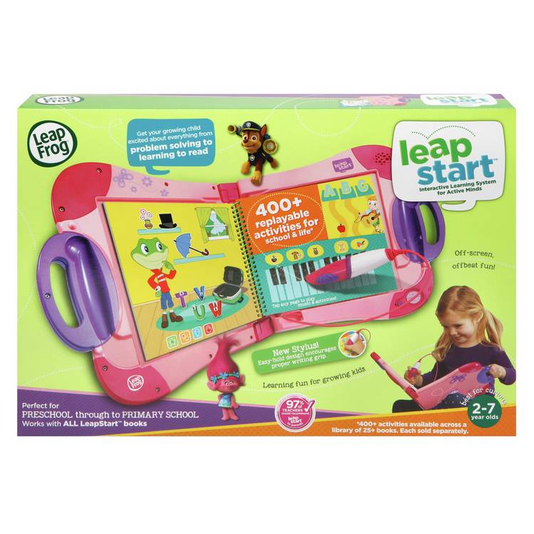 LeapFrog LeapStart Pink activity books interactive learning system, UK version