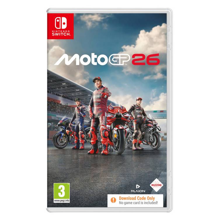 MotoGP 26 Nintendo Switch game pre-order box (British brand)