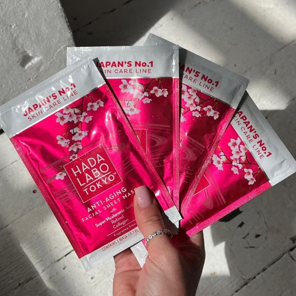 Hada Labo Anti-Ageing Sheet Mask for skin care, UK version